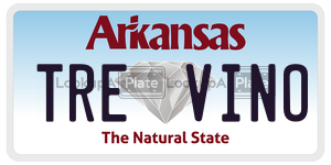 TREVINO  license plate in AR