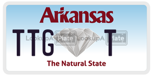 TTGT  license plate in AR