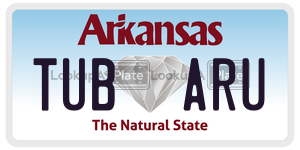 TUBARU  license plate in AR