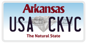 USACKYC  license plate in AR