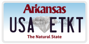 USAETKT  license plate in AR