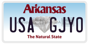 USAGJYO  license plate in AR