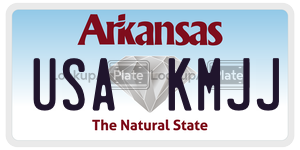 USAKMJJ  license plate in AR