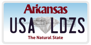 USALDZS  license plate in AR