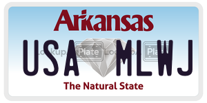 USAMLWJ  license plate in AR