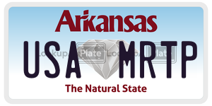 USAMRTP  license plate in AR