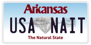 USANAIT  license plate in AR
