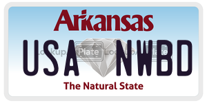 USANWBD  license plate in AR