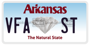 VFAST  license plate in AR