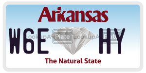 W6EHY  license plate in AR