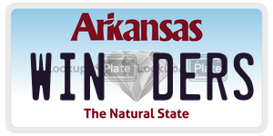WINDERS  license plate in AR