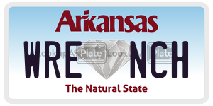 WRENCH  license plate in AR
