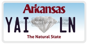 YAILN  license plate in AR