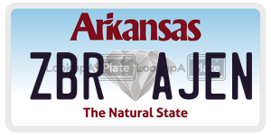 ZBRAJEN  license plate in AR
