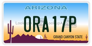 0RA17P  license plate in AZ