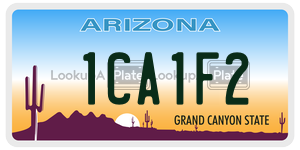 1CA1F2  license plate in AZ