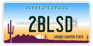 2BLSD  license plate in AZ