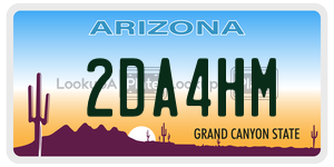 2DA4HM  license plate in AZ