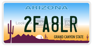 2FA8LR  license plate in AZ