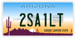 2SA1LT license plate in Arizona