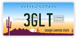 3GLT  license plate in AZ