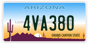 4VA380  license plate in AZ