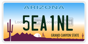 5EA1NL  license plate in AZ