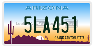 5LA451 license plate in Arizona
