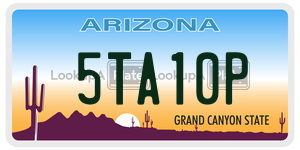 5TA10P  license plate in AZ