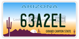 63A2EL  license plate in AZ