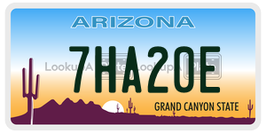7HA20E  license plate in AZ
