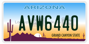 AVW6440  license plate in AZ