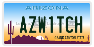 AZW1TCH license plate in Arizona