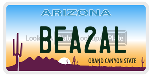 BEA2AL  license plate in AZ