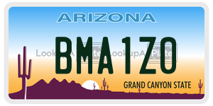 BMA1Z0  license plate in AZ