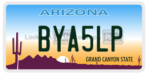 BYA5LP  license plate in AZ