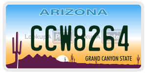 CCW8264  license plate in AZ