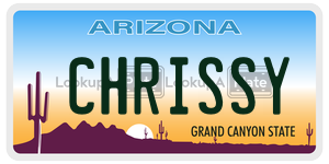 CHRISSY  license plate in AZ