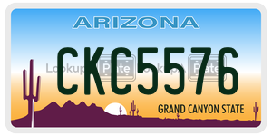 CKC5576  license plate in AZ