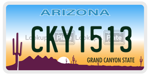 CKY1513 license plate in Arizona