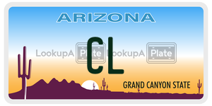 CL license plate in Arizona