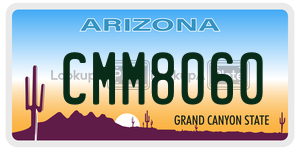 CMM8060  license plate in AZ