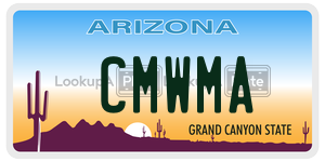 CMWMA  license plate in AZ