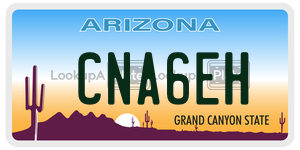 CNA6EH license plate in Arizona
