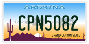 CPN5082 license plate in Arizona