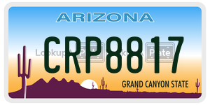 CRP8817  license plate in AZ