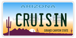 CRUISIN license plate in Arizona