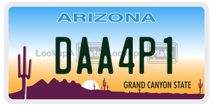 DAA4P1  license plate in AZ