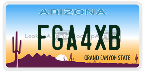 FGA4XB  license plate in AZ