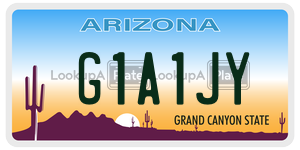 G1A1JY  license plate in AZ